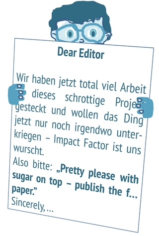 Für den Cover Letter an den Herausgeber eines Fachjournals sollte man sich Zeit nehmen.